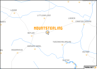 map of Mount Sterling