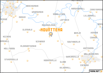 map of Mount Tema