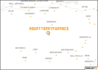 map of Mount Torry Furnace