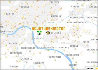 map of Mount Washington