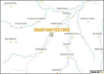 map of Mount Whitestone