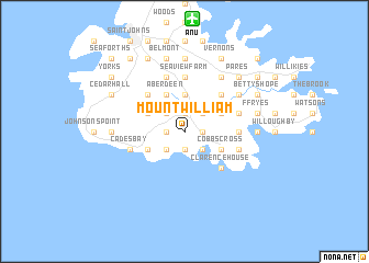 map of Mount William