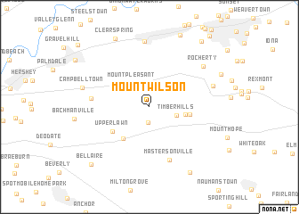 map of Mount Wilson