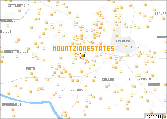 map of Mount Zion Estates