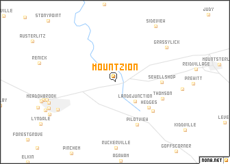 map of Mount Zion