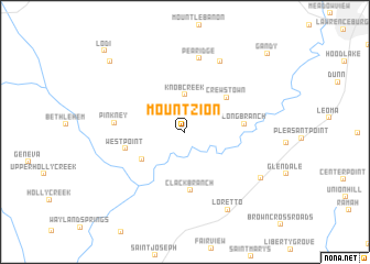 map of Mount Zion