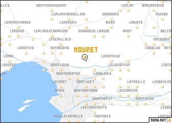 map of Mouret