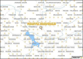 map of Mourisca do Vouga