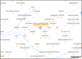 map of Mournans