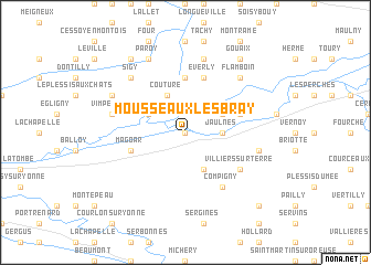 map of Mousseaux-lès-Bray