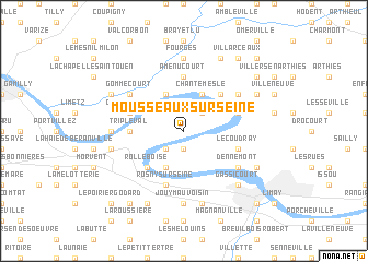 map of Mousseaux-sur-Seine