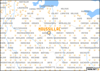 map of Moussillac