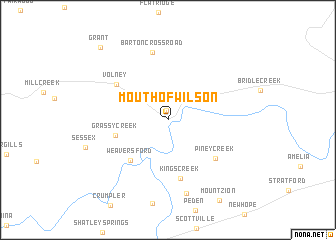 map of Mouth of Wilson