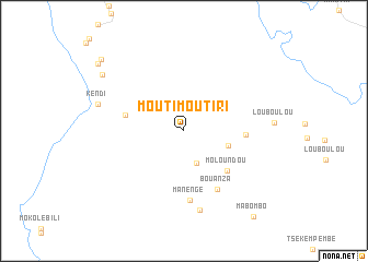 map of Moutimoutiri