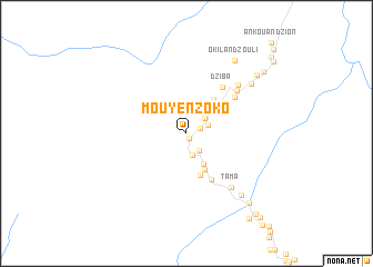 map of Mouyénzoko