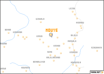 map of Mouyé