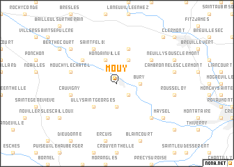 map of Mouy
