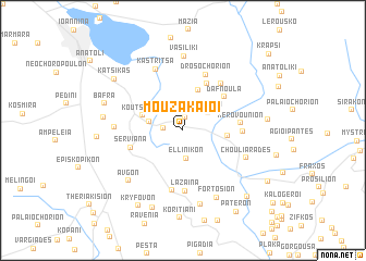 map of Mouzakaíoi