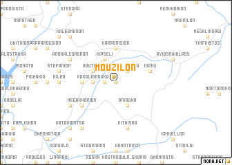 map of Mouzílon