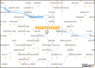 map of Mövenwerder