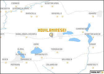 map of Movila Miresei