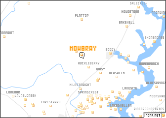 map of Mowbray