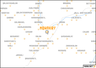 map of Mownkay