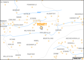 map of Mowry