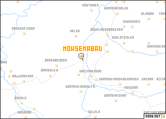 map of Mowsemābād