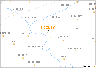 map of Moxley