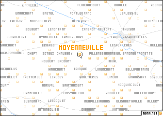 map of Moyenneville