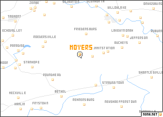 map of Moyers