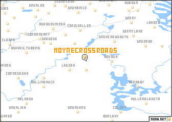 map of Moyne Cross Roads