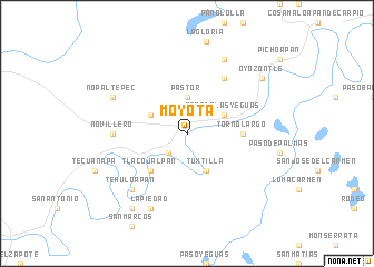 map of Moyota