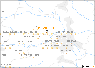 map of Moẕa ‘Illit