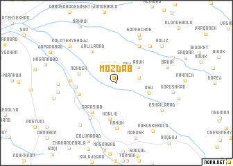 map of Mozd Āb