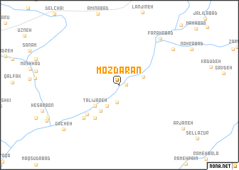 map of Mozdārān