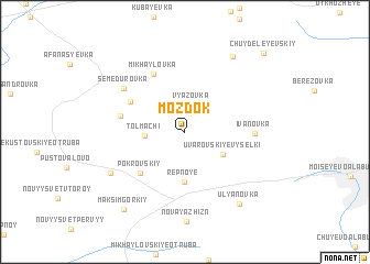 map of Mozdok