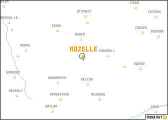 map of Mozelle