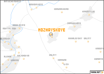map of Mozhayskoye