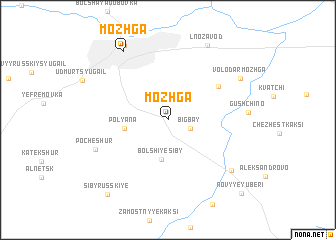 map of Mozhga