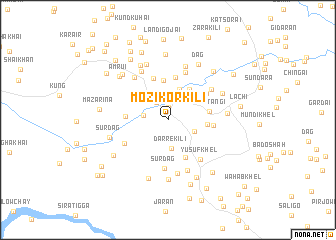 map of Mozi Kor Kili