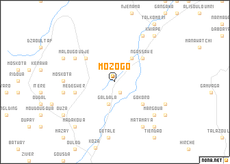 map of Mozogo