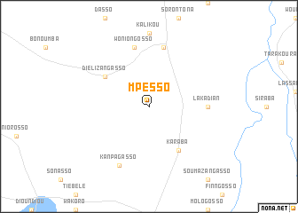 map of Mpésso