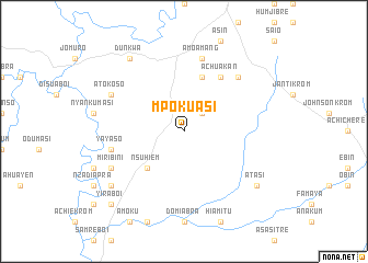 map of Mpokuasi