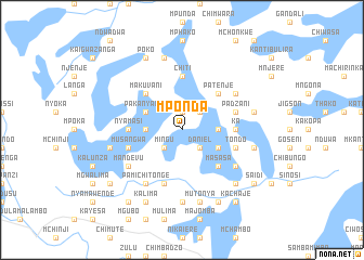 map of Mponda