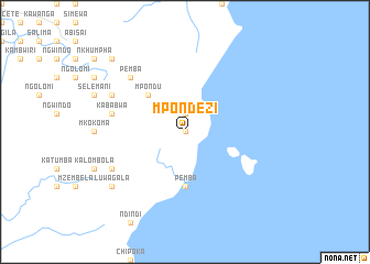 map of Mpondezi