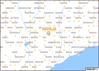 map of Mprajo