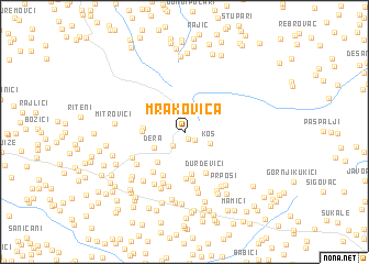 map of Mrakovica