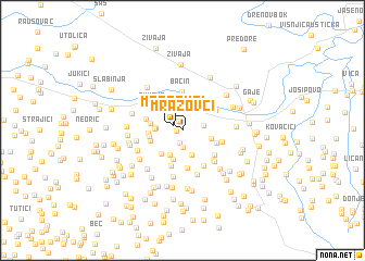 map of Mrazovci